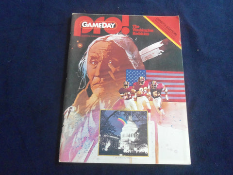1981 NOV 15 GAMEDAY PRO! MAGAZINE - NEW YORK GIANTS VS. WASH. REDSKINS- SP 4834L