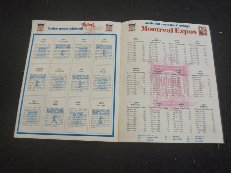 1971 TODAYS MONTREAL EXPOS MAGAZINE - B 6348B