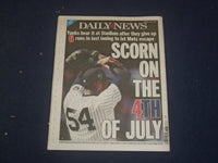 2021 JULY 5 NEW YORK DAILY NEWS NEWSPAPER - JOEY CHESTNUT EATS 76 HOT DOGS