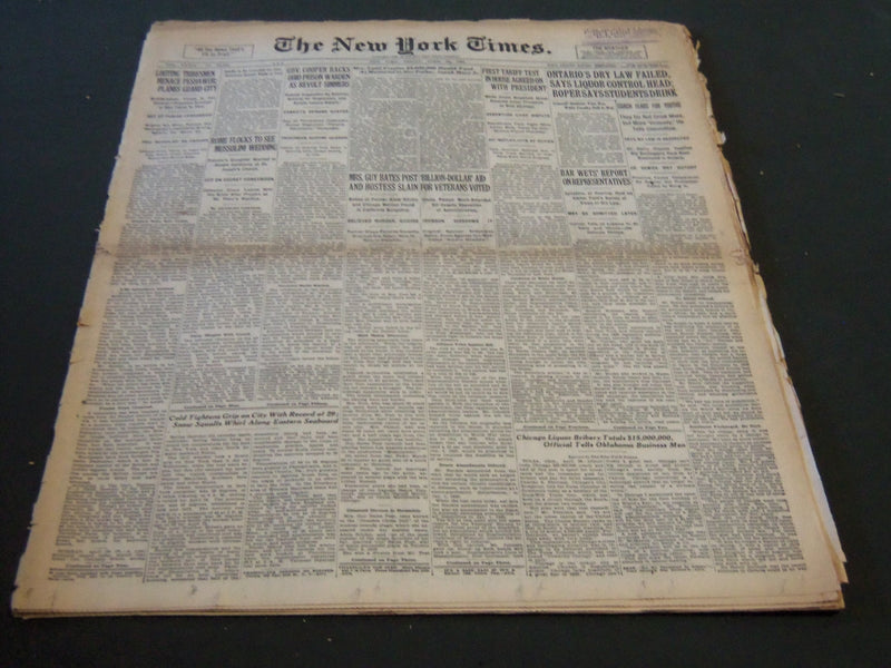 1930 APRIL 25 NEW YORK TIMES - ROME FLOCKS TO SEE MUSSOLINI WEDDING - NT 5723