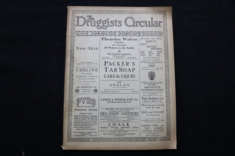 1917 OCTOBER THE DRUGGISTS CIRCULAR MAGAZINE - E 10145