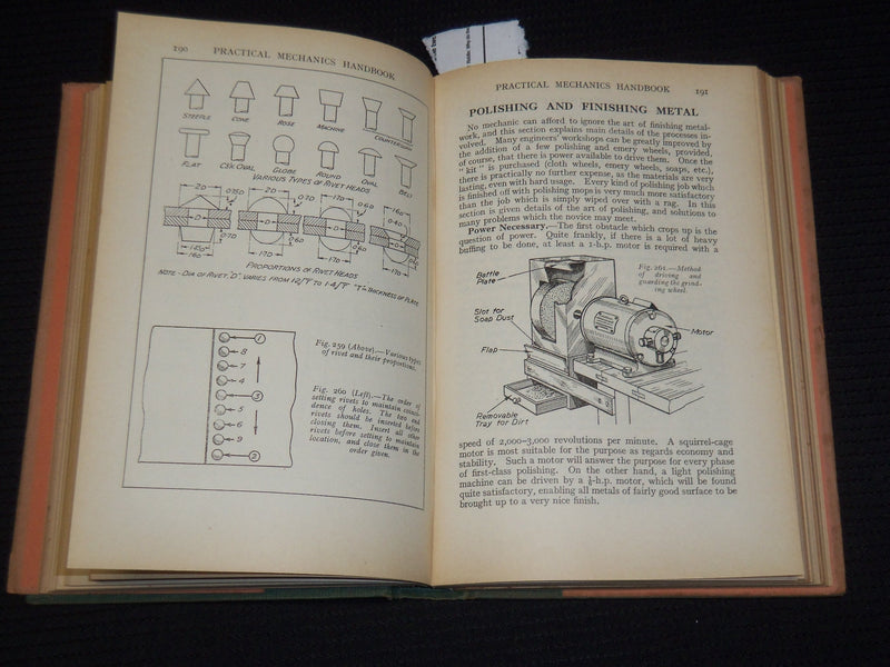 1942 PRACTICAL MECHANICS HANDBOOK BY F. J. CAMM - FOURTH EDITION - KD 4585Q