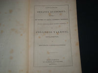 1844 CATALOGUS SENATUS ACADEMICI COLLEGII YALENSIS NOVI-PORTUS BOOK - J 4498