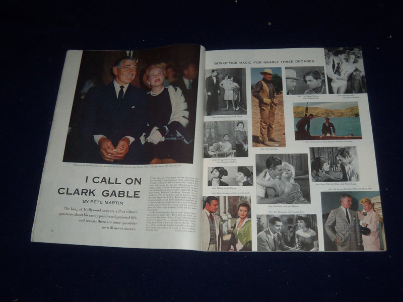 1957 OCTOBER 5 THE SATURDAY EVENING POST MAGAZINE-I CALL ON CLARK GABLE- SP 5672