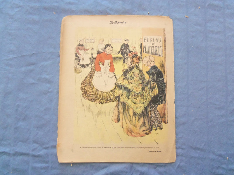 1902 SEP 27 LE SOURIRE MAGAZINE - ILLUSTRATED COMEDY - FRENCH TEXT - SP 4865C