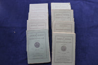 1917-1920 AMERICAN JOURNAL OF INTERNATIONAL LAW - LOT OF 8 - O 3369