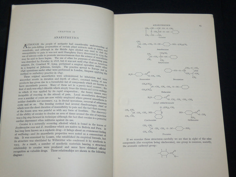 1955 SYNTHETIC DRUGS BOOK BY H. RONALD FLECK - FIRST EDITION - KD 2762G