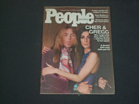 1975 SEPTEMBER 8 PEOPLE MAGAZINE - CHER & GREGG ALLMAN - B 4782