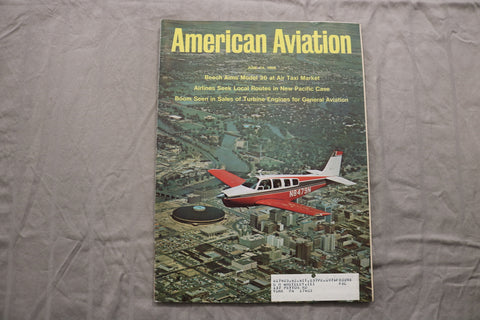 1968 JUNE 24 AMERICAN AVIATION MAGAZINE - BEECH AIMS MODEL 36 COVER - B 1141B