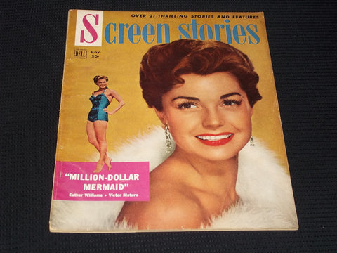 1952 NOVEMBER SCREEN STORIES MAGAZINE - ESTHER WILLIAMS FRONT COVER - E 15892