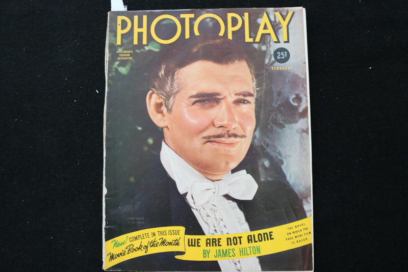 1940 FEBRUARY PHOTOPLAY MAGAZINE - CLARK GABLE COVER - E 25391