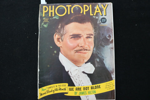 1940 FEBRUARY PHOTOPLAY MAGAZINE - CLARK GABLE COVER - E 25391