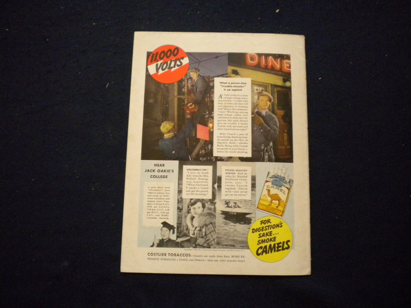 1937 MAY JUDGE MAGAZINE- FISHING WOMAN TAKES OFF BOOT AND FISH COMES OUT- B 439F
