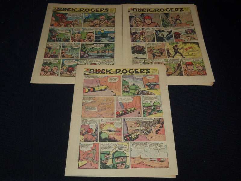 1955 DIARIO DE COSTA RICA SUNDAY COLOR COMCIS LOT OF 9 - SUPERMAN - NP 2152U