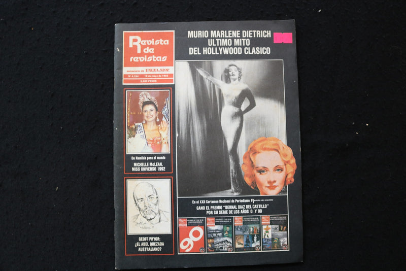 1992 MAY 18 REVISTA DE REVISTAS MAGAZINE - MARLENE DIETRICH COVER - E 26108