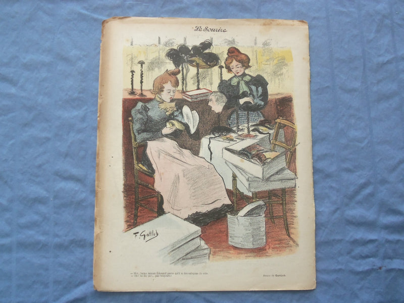 1899 DEC 9 LE SOURIRE MAGAZINE - ILLUSTRATED COMEDY - FRENCH TEXT - SP 4864B