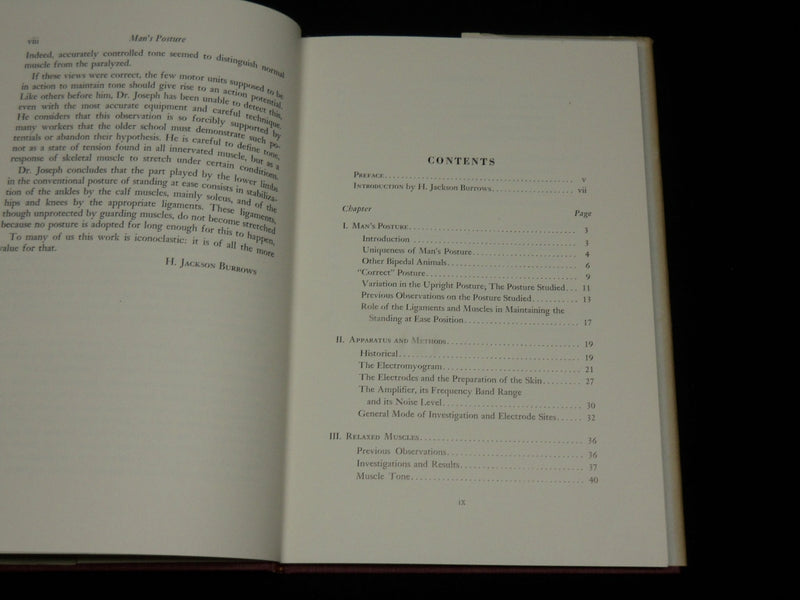 1960 MAN'S POSTURE ELECTROMYOGRAPHIC STUDIES BOOK BY J. JOSEPH, M. D. - KD 6361