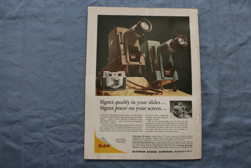 1956 FEBRUARY U.S. CAMERA MAGAZINE - MODEL WITH DOG COVER - SP 1195C