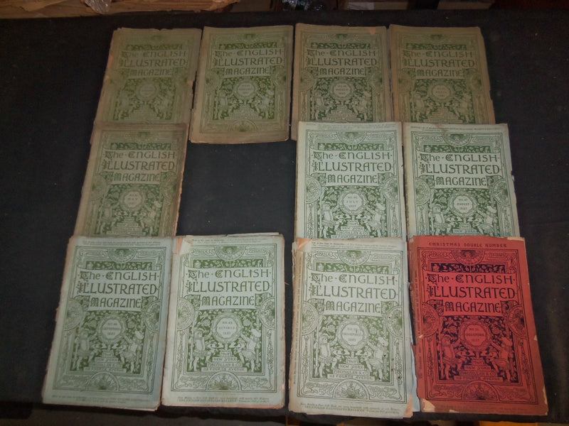 1887 THE ENGLISH ILLUSTRATED MAGAZINE - LOT OF 11 DIFFERENT - WR 1158J