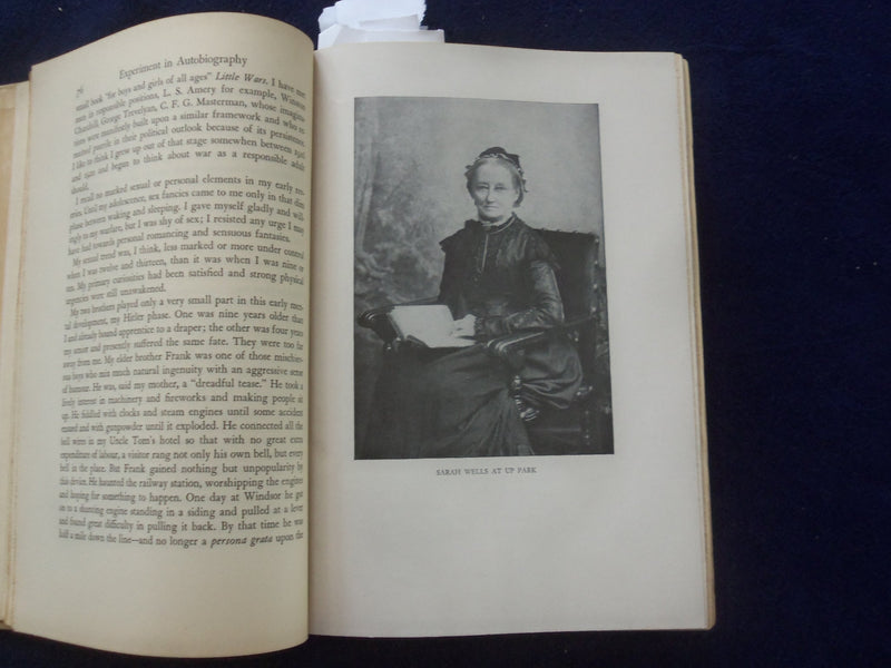 1934 EXPERIMENT IN AUTOBIOGRAPHY HARDCOVER BOOK BY H. G. WELLS - KD 8623