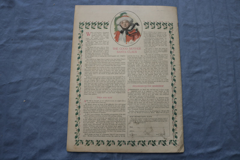1913 DECEMBER WOMAN'S WORLD MAGAZINE - ILLUSTRATIONS/STORIES/ADS - SP 4783H