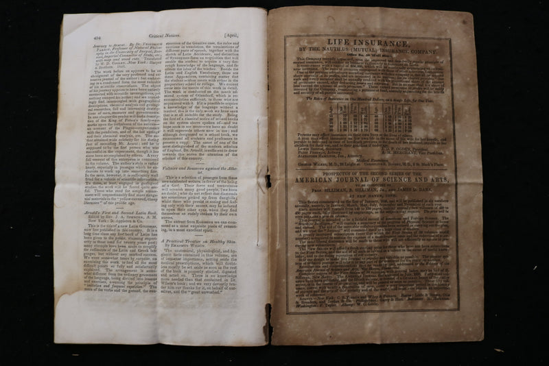 1846 APRIL THE AMERICAN REVIEW - A WHIG JOURNAL - TYPEE - MELVILLE - K 2395