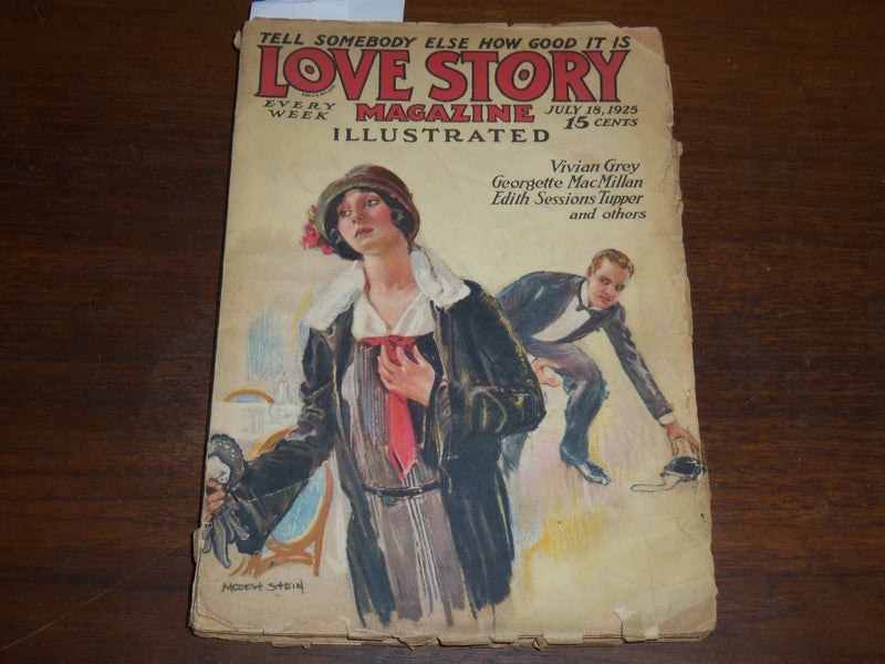 1925 JULY 18 LOVE STORY MAGAZINE ILLUSTRATED - VIVIAN GREY - K 1128