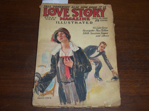 1925 JULY 18 LOVE STORY MAGAZINE ILLUSTRATED - VIVIAN GREY - K 1128