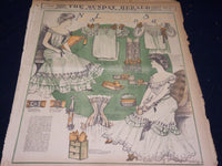 1907 THE BOSTON HERALD SUNDAY WOMAN'S MAGAZINE SECTIONS LOT OF 8 - UP 95