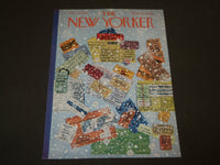 1957 DECEMBER 28 NEW YORKER MAGAZINE FRONT COVER ONLY - GREAT ART FOR FRAMING