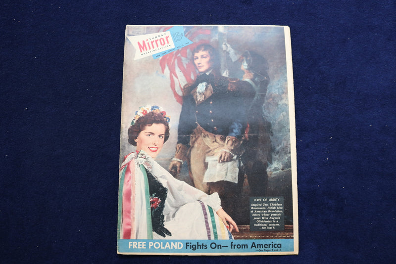 1954 MAY 2 NY MIRROR MAGAZINE - EUGENIA OLINKIEWICZ COVER - E 22527