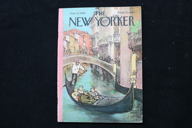 1966 JUNE 25 NEW YORKER MAGAZINE - GREAT ILLUSTRATED COVER - NY 2703