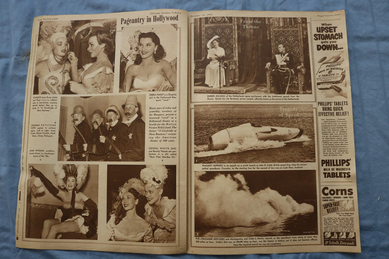 1952 OCTOBER 19 CHICAGO SUNDAY TRIBUNE - GENERAL DWIGHT D. EISENHOWER - NP 9199