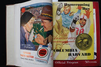 1955 HARVARD FOOTBALL PROGRAMS - BOUND VOLUME - TED KENNEDY - KD 9572