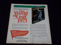 1974 JANUARY 25 GOLF WORLD NEWSWEEKLY MAGAZINE - JOHNNY MILLER - E 6155