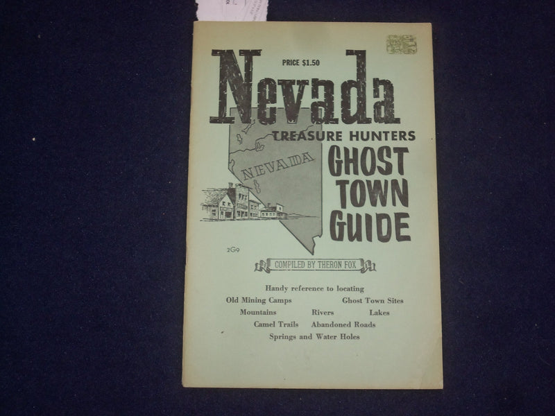 1970'S NEVADA TREASURE HUNTERS GHOST TOWN GUIDE SOFTCOVER BOOK - J 9604