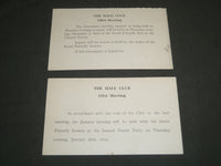 1912-1919 THE HALE CLUB MEETING POSTCARDS LOT OF 20 - ONE & TWO CENT- J 4647