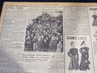 1941 AUGUST 15 NEWS NEWSPAPER - TWELVE AMERICAN PILOTS KILLED - NT 7410