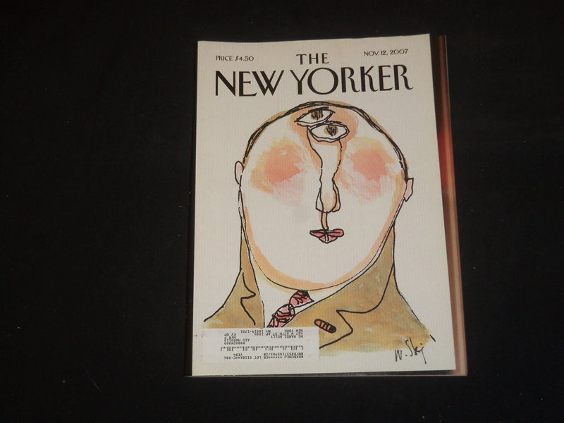 2007 NOVEMBER 12 THE NEW YORKER MAGAZINE - ILLUSTRATED COVER - NY 2115