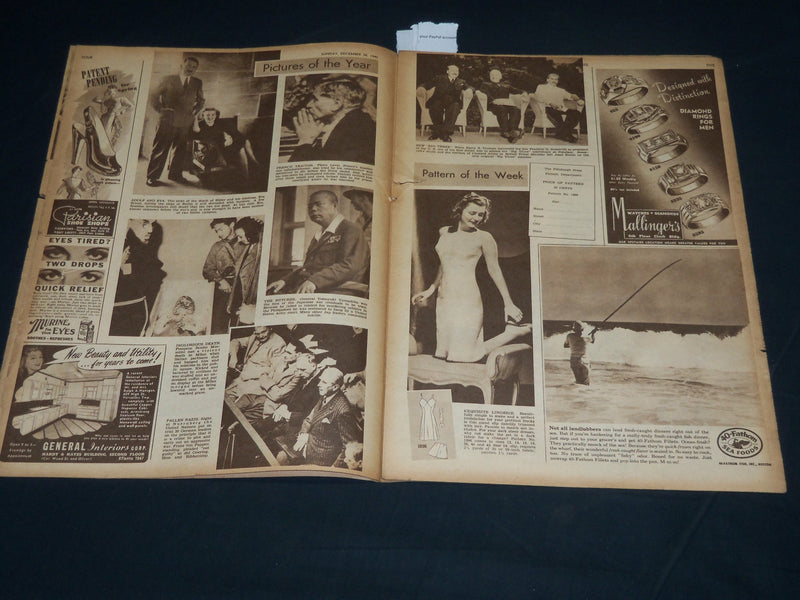 1945 DEC 30 THE PITTSBURGH PRESS SUNDAY ROTO SECTION - PICTURES OF YEAR- NP 4562