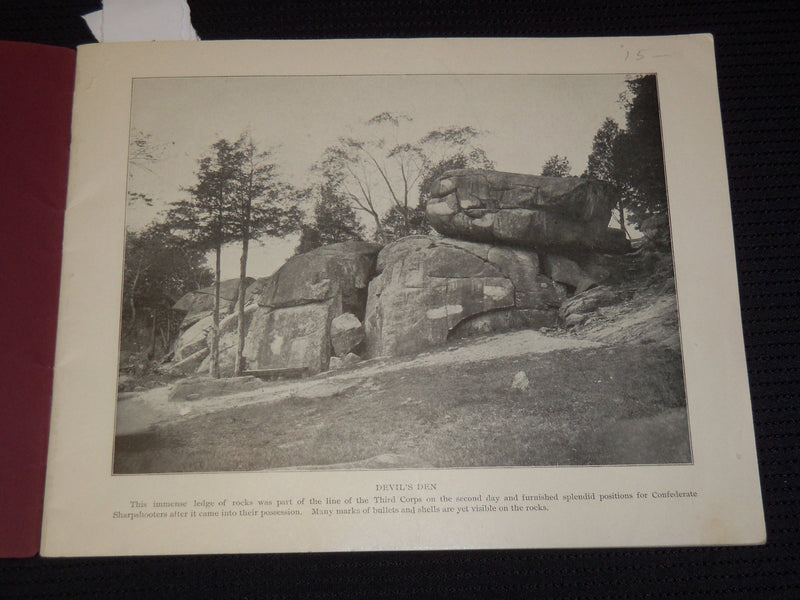 1906 GETTYSBURG NATIONAL PARK VIEWS BOOK - NICE PHOTOS - J 7907