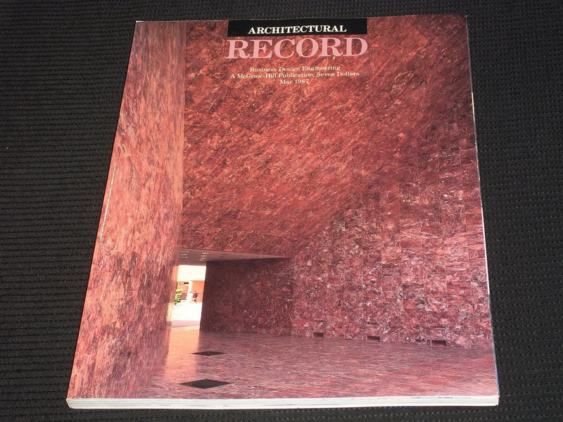 1987 MAY ARCHITECTURAL RECORD MAGAZINE - SHOWROOMS FRONT COVER - E 958