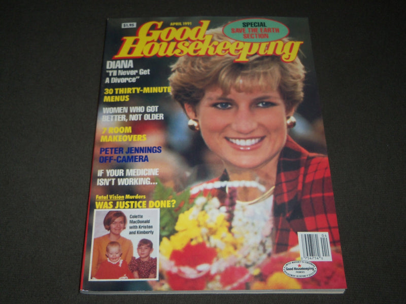 1991 APRIL GOOD HOUSEKEEPING MAGAZINE - PRINCESS DIANA COVER - B 2813