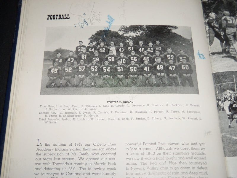 1949 TOM TOM OWEGO FREE ACADEMY YEARBOOK - OWEGO NEW YORK - YB 1459