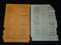 1872 ST. JAMES THEATRE HANDBILLS LOT OF 2 - BLACK FRIDAY - J 5391