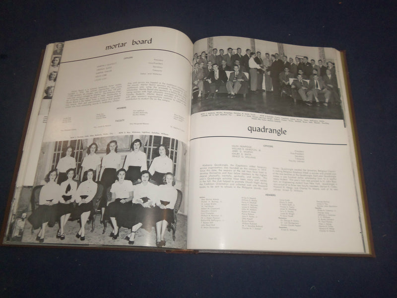 1950 THE COROLLA UNIVERSITY OF ALABAMA YEARBOOK -TUSCALOOSA, ALABAMA - YB 2424