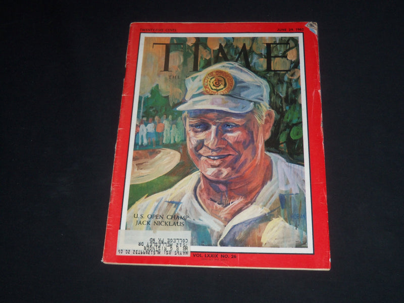 1962 JUNE 29 TIME MAGAZINE - JACK NICKLAUS - T 1854