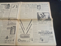 1936 DEC 10 DAILY EXPRESS NEWSPAPER - LONDON - ABDICATION IS FEARED - NP 5755
