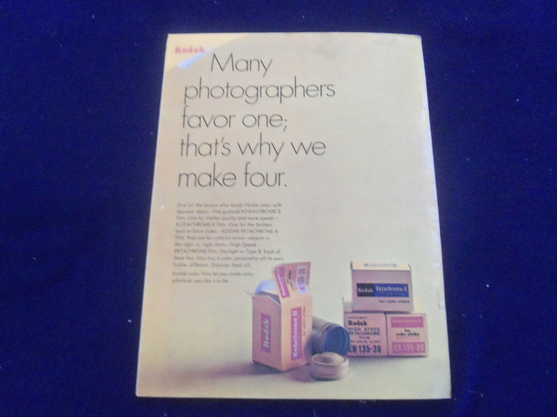1968 JULY U.S CAMERA AND TRAVEL MAGAZINE- PICTURES WITH SEMI-SUBMARINE- SP 4714D