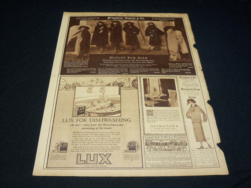 1922 AUGUST 6 NEW YORK TIMES PICTURE SECTION NO. 4 & 5 - GRAHAM BELL - NT 8873